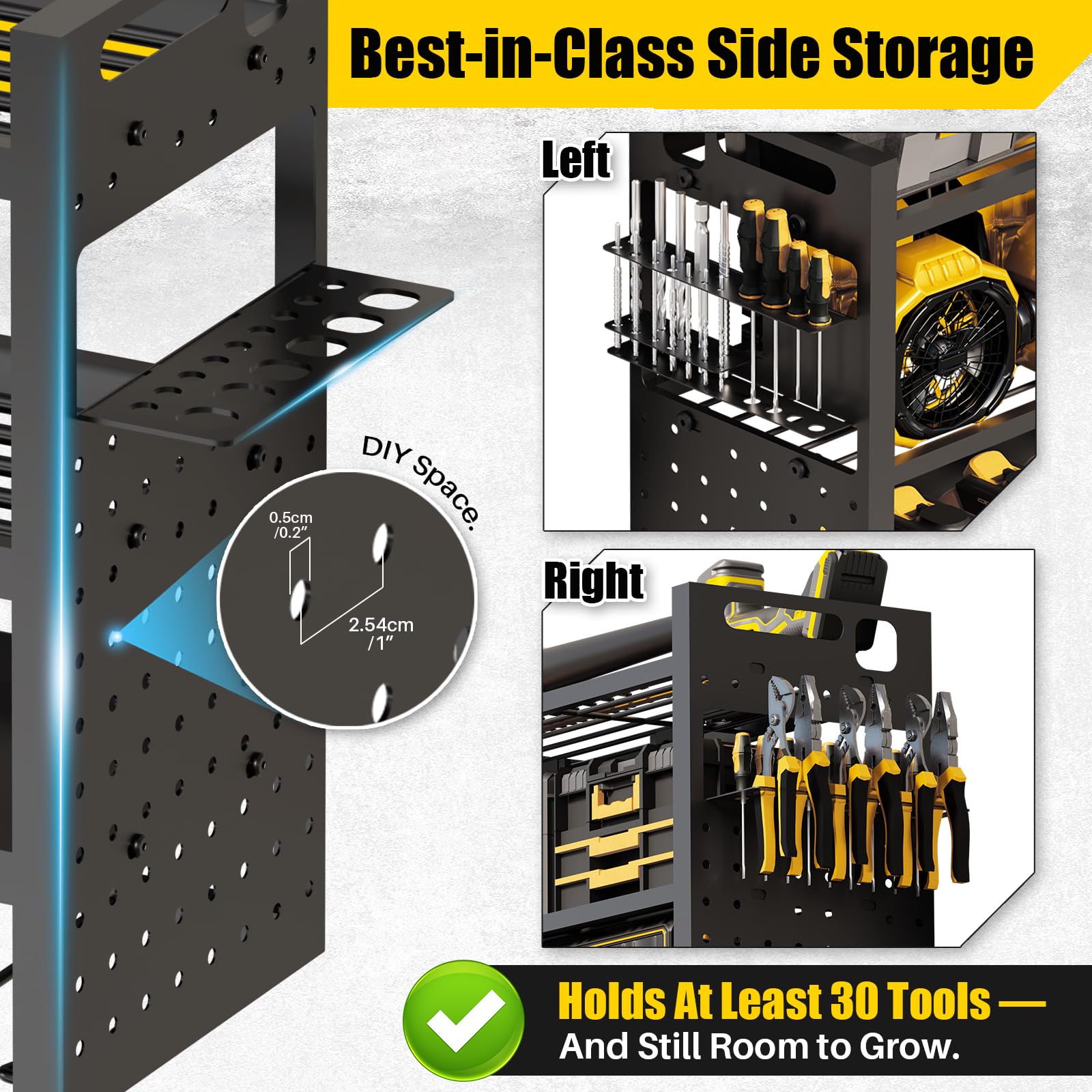 Amazon.com: STURDIFLOW Large 49'' Wide Power Tool Organizer Wall